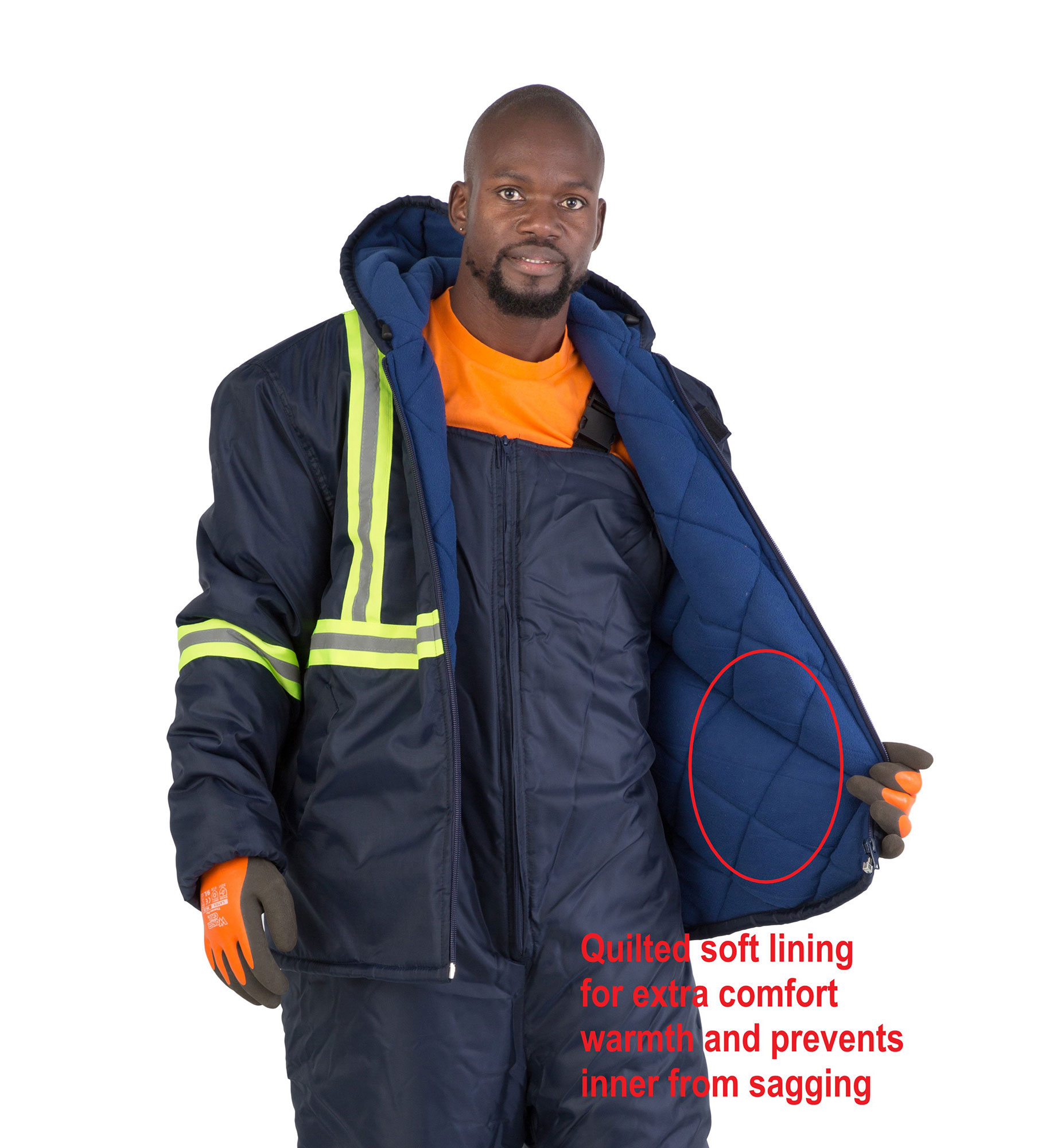 Workwear :: Freezer Wear :: Freezer Jacket Double Lined Reflective