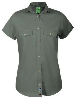 Home Grown Ladies Work Shirts Short Sleeve