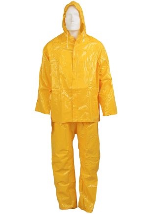 Rain Suit PVC Heavy Duty Yellow