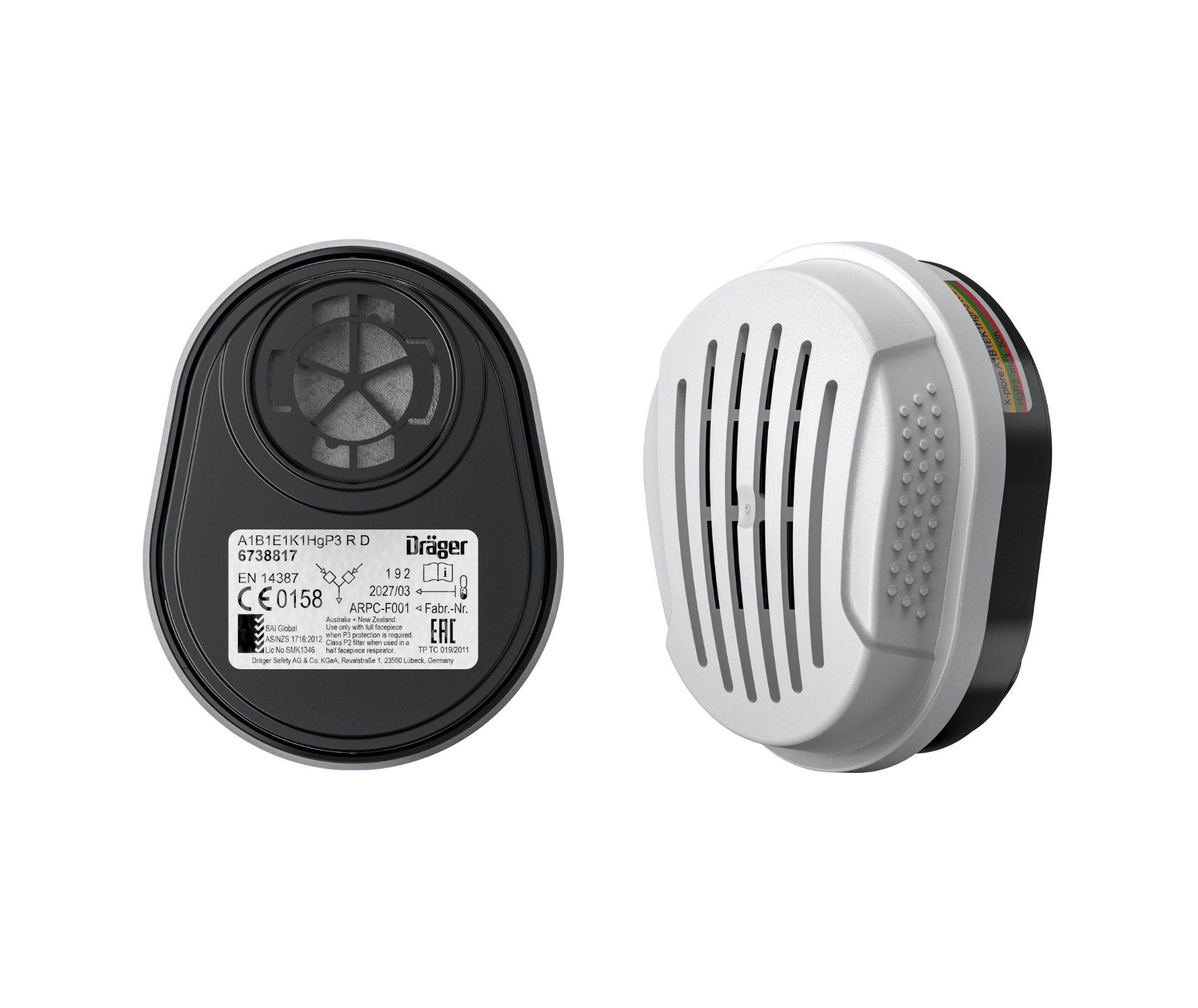 Respiratory - Filter A1B1E1K1 HG P3 - 6738817