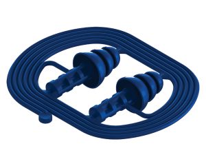 Pluxone Earplug - PO3UD Blue Metal Det 28DB