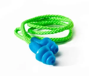 EARPLUG -Blue MUSHROOM Re-Usable Earplug/GREENCORD