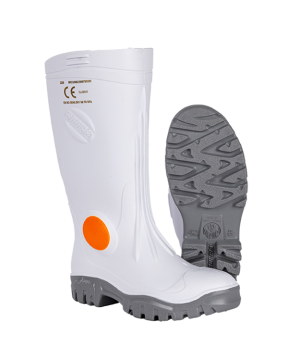 Stimela Gumboot - White & Grey