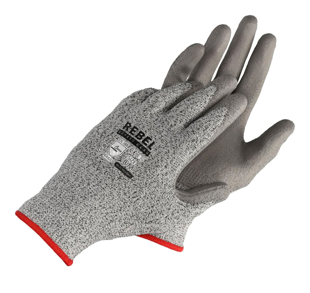REBEL Tru Touch Cut 5 PU Wrist Gloves