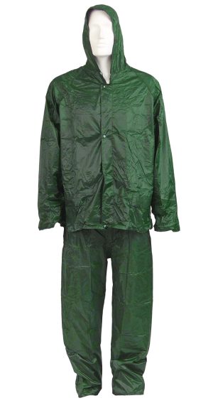 Rain Rubberised Suit Green