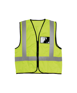 Reflective waistcoat EN4 Lime Aertex Antistatic