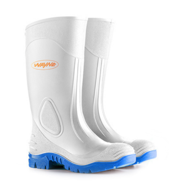 Phambili White with Blue Sole