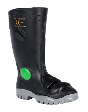 Stimela Gumboot – Black & Grey - STC + Midsole